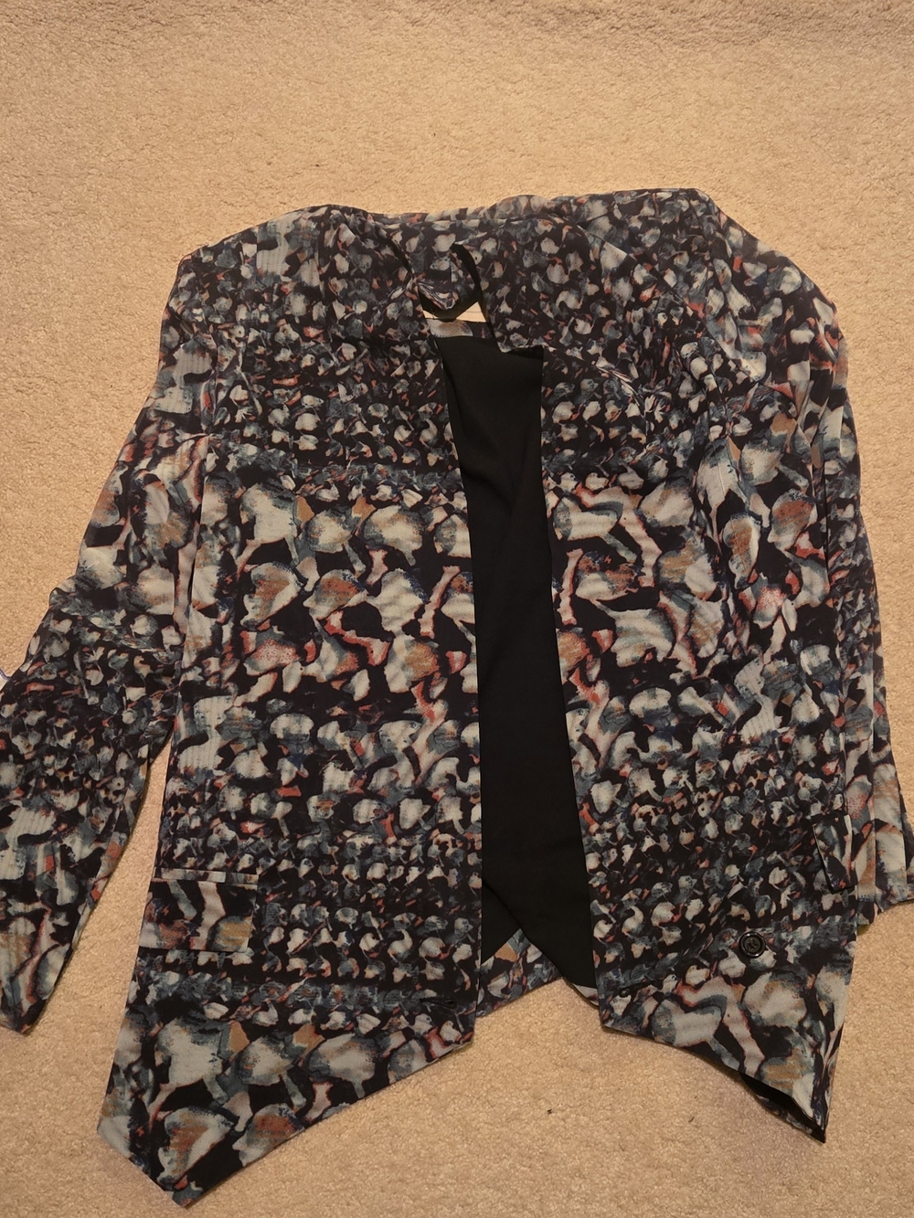 Cartonnier Floral Watercolor Open Cardigan - XS